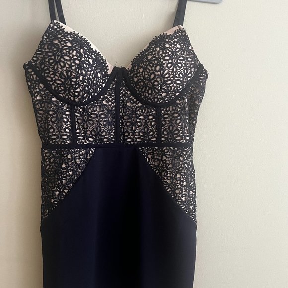 Navy Blue Cocktail Dress - Picture 1 of 5